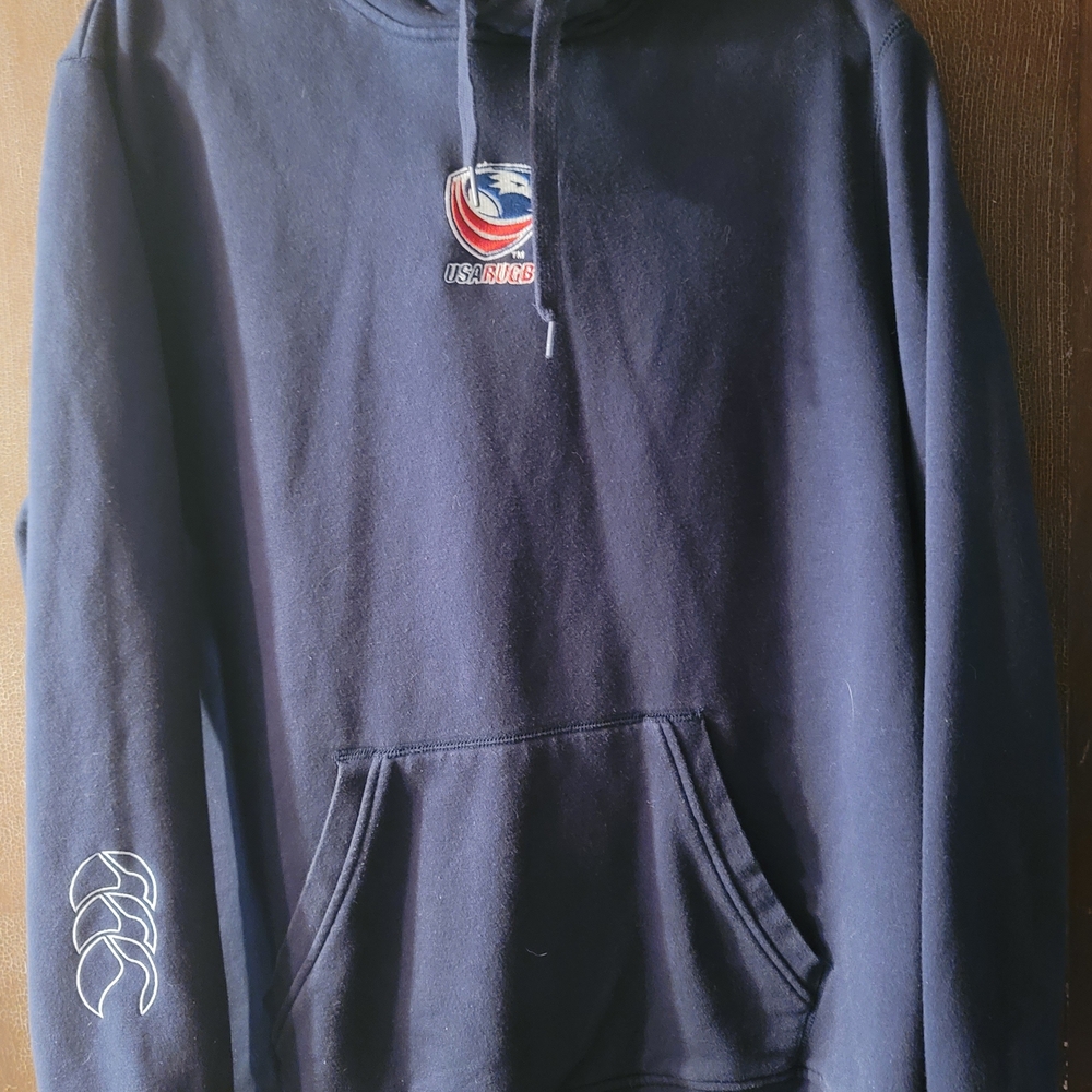 Canterbury USA Rugby Navy Pullover Hoodie with Chest Logo 2XL